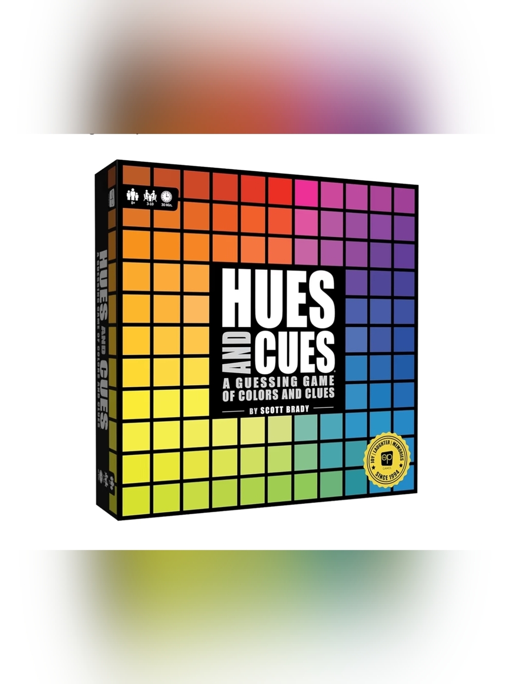 HUES and CUES - Vibrant Color Guessing Board Game for 3-10 Players Ages 8+ NWT